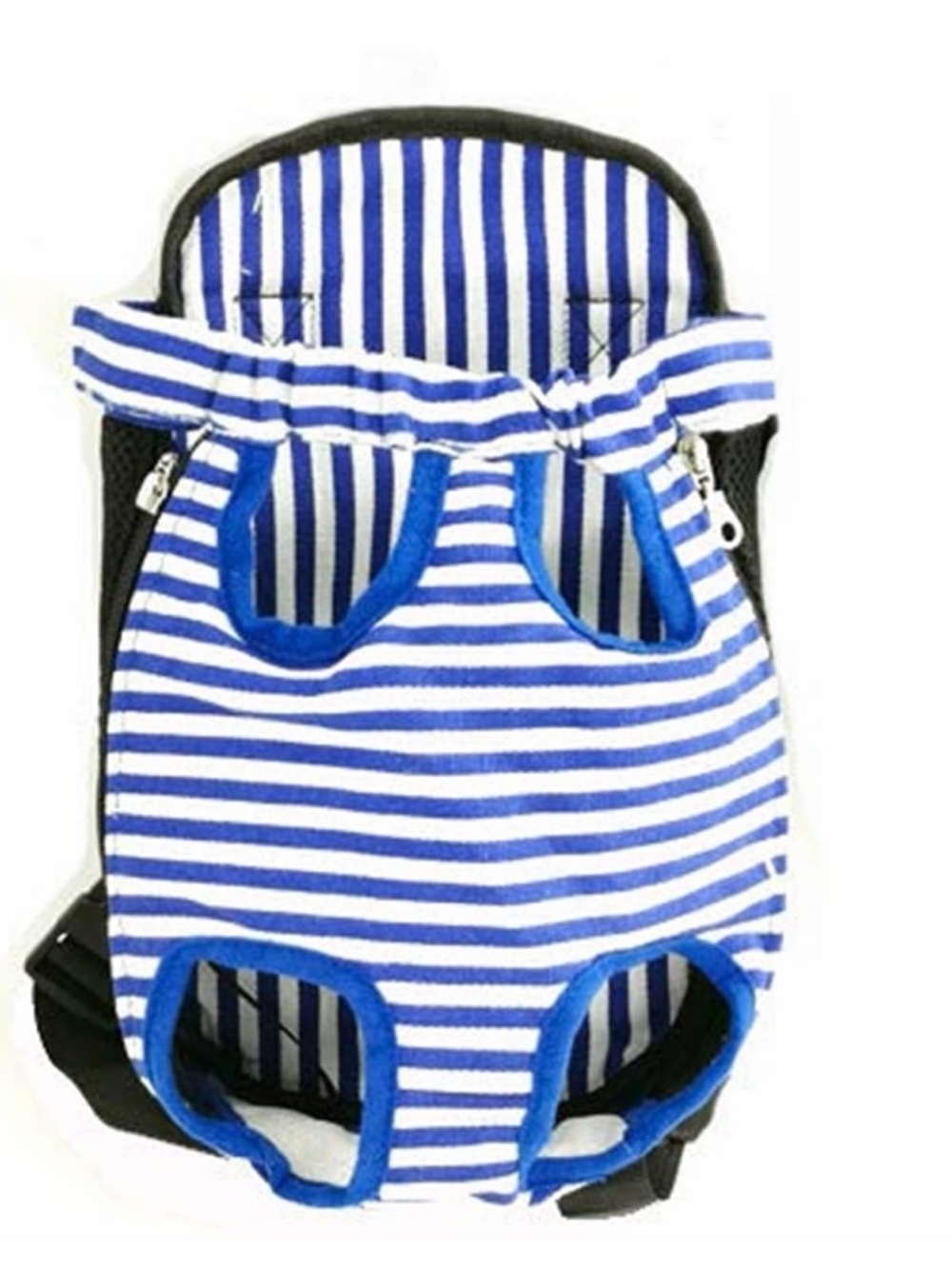 Blue Striped Pet Carrier Harness Backpack